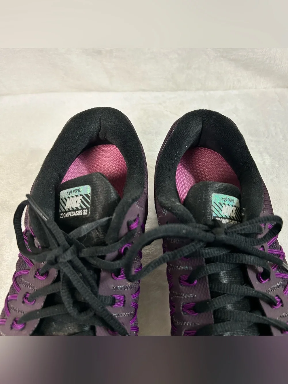 Nike Air Zoom Pegasus 32 Women's Sneakers Size 9 Purple Running Athletic - Picture 7 of 9